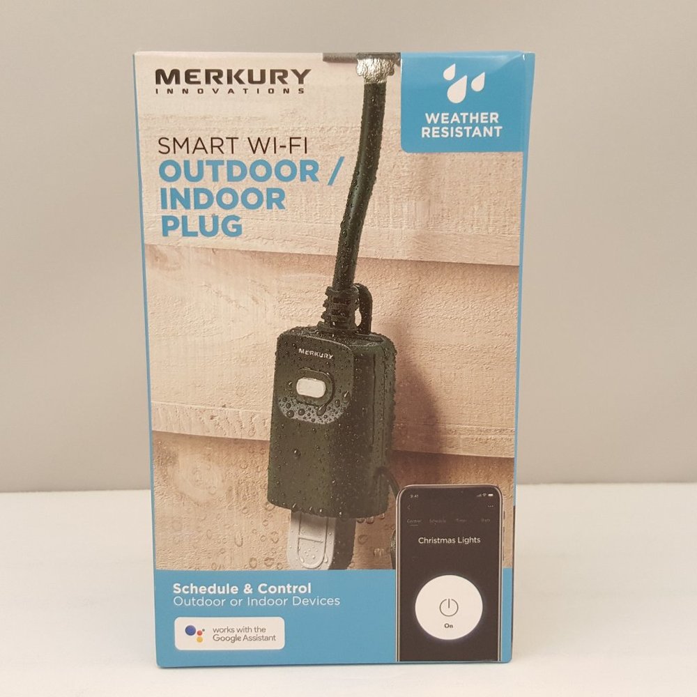 Merkury Smart Wi-Fi Outdoor / Indoor Plug Weather Resistant MI-OW101-300W